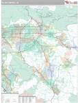 Inland Empire Wall Map Premium Style